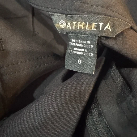 NWOT Athleta Skyline High Rise Barrel leg Pant | Black - Picture 8 of 10